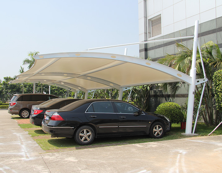 車棚-廣東電動伸縮棚-車棚雨棚廠家-停車棚-公交候車亭-佛山順德亮固